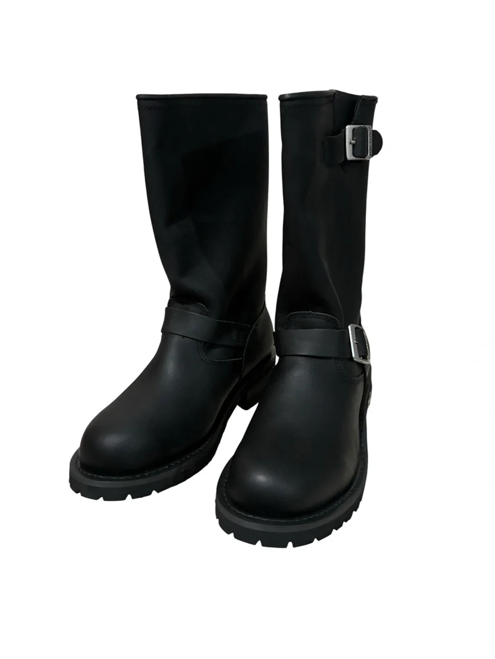 Men’s Enginee Heavy Duty Full-Grain Oiled Leather Boots Soft Toe Size 8.5